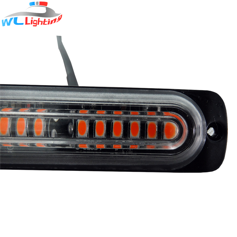 SMD 12 V 24 V 6 Wát Surface Mount 12 LED Thống Strobe Cảnh Báo Grill Nhấp Nháy Ánh Sáng